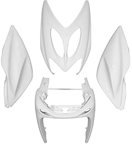 kit verkleidung weiß glänzend für roller yamaha 50 aerox 1997 bis 2020 neu