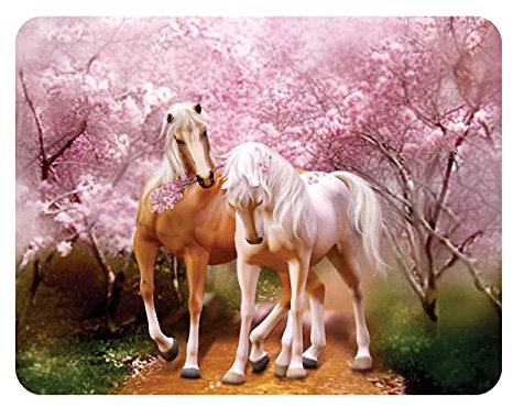 3D LiveLife Magnet - Spring Love from Deluxebase. Lenticular 3D Horse Fridge Magnet. Magnetic decor for kids and adults with artwork licensed from renowned artist, Carol Cavalaris