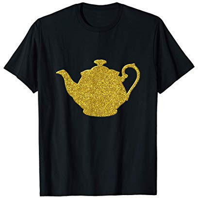 Teiera Bollitore, simbolo d'Oro Tea Pot Vintage Maglietta