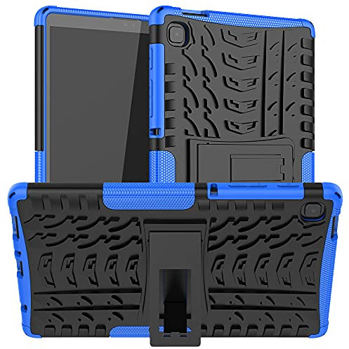 Kemocy Etui pour Samsung Galaxy Tab A7 Lite 8.7 (2021), PC + TPU avec Support Coque de Protection pour Tablette Samsung Galaxy Tab A7 Lite 8.7 Pouces SM-T220 T225 T227,Bleu foncé
