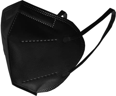 parsafety Parmask FFP2 Schwarze Maske 25 Stück Masken nach EN 149: 2001 + A1: 2009 CE2841 Partikelschutzmaske 5 Schichten