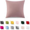 ATsense 2er Set Kissenbezug 80x80 cm - 100% Baumwolle, Rosa Kopfkissenbezug mit Reißverschluss, Super Weicher Kissenbezug, ÖkoTex Zertifiziert für Allergiker Geeignet