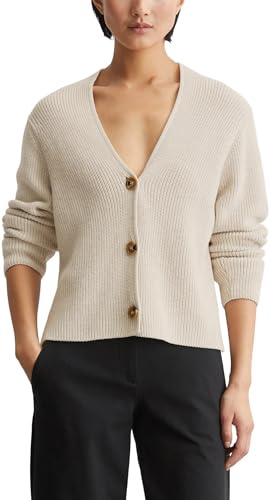 Marc O'Polo Cardigans Long Sleeve Damen Cardigan Sweater, Weiß, XXL