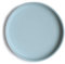 Mushie Classic Silicone Non-Slip Suction Plate for Babies & Toddlers | Food Grade Silicone | Dishwasher & Microwave Safe (Powder Blue)