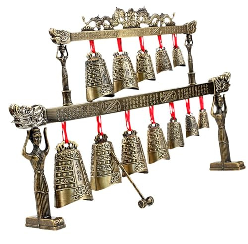 Legierung Musikinstrument Doppelschicht Glockenspiel Modell Ornamente Handwerk Heimtextilien(3/4)
