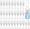 Xaztr 30Pcs Foam Dispenser Bottle, 50ml Travel Soap Bottle, Plastic Mini Empty Refillable Bottle with Pump BPA Free Mini Dispenser Pump Bottles for Travel Hand Soap Shampoo