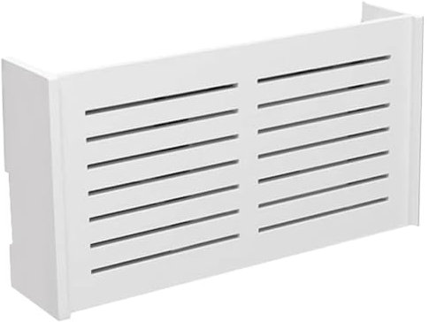 Muzrunq Router Regal Kunststoff Flip Cover WiFi Box Hider, 15x4x8 '' No Stanzen wasserdicht