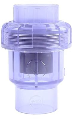 LEFTART 1 clapet Anti-Retour Transparent en PVC, for Tube carré d'irrigation d'aquarium, Adaptateur d'arrosage, raccord de Tuyau(63MM)