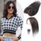 Haarteile für Frauen Echthaar Extensions Clip in Pony Echthaar Topper für dünner werdendes Haar 8 x 11 cm handgewebte Flächenabdeckung Schweizer Spitze natürliches Haarteil Dunkelbraun