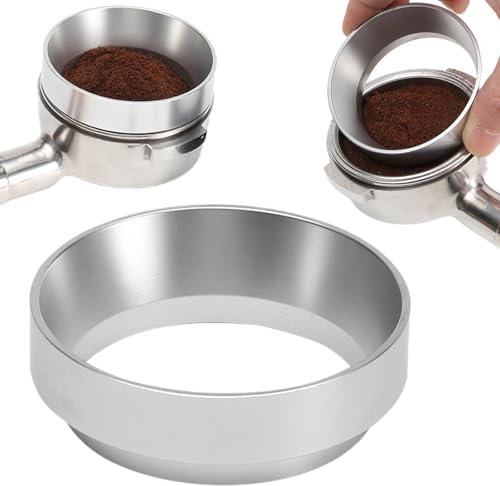 51mm Dosing Funnel, Magnetic Espresso Dosing 51mm Portafilter Funnel, Coffee Accessories Barista Aluminum Alloy Espresso Coffee Ring Machine Accessories for Barista, Home, Cafe