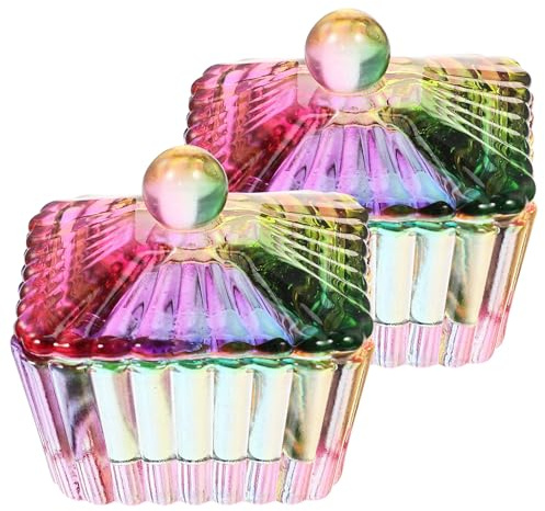 Anneome 2 pièces Coupe à Monomère Verre avec Couvercle Accessoire Manucure pour Acrylique Nettoyage Stylo Ongles Outils Nail Art Professionnels et Débutants