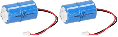 Lithium Batterie ER14250M kompatibel für Dom Protector Schließzylinder 298384 Schließanlage (Packung mit 2)