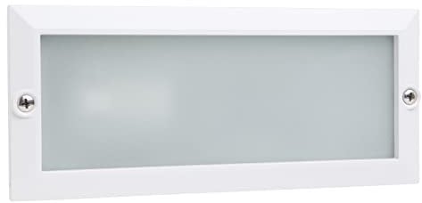 DOPO LIGHTING - XALOC incasso bianco portalampada E27 da esterno IP44. Incasso rettangolare per terrazzi, zone di passaggio e pareti.