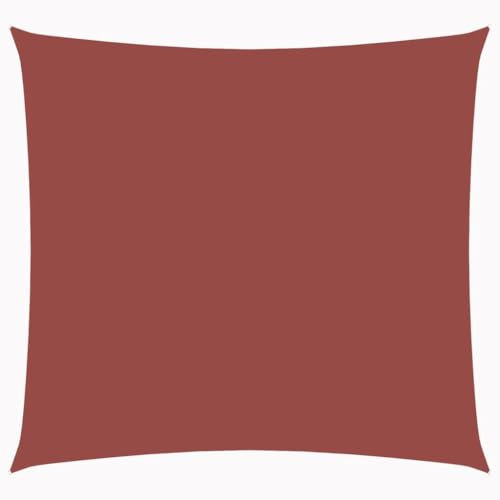 vidaXL Voile d'Ombrage Tissu Oxford Carré 3,6x3,6 m Ocre Marron Taud Parasol
