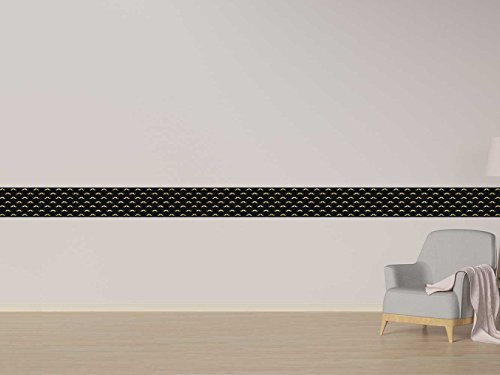 Oedim Pack Cenefa autoadhesiva Vinilo Pared Bigotes | Cenefa para Paredes | Vinilo Decorativo | Cenefa | 5 Unidades 120 x 15 cm | Decoración comedores, Salones, Habitaciones...