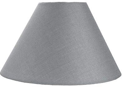 Traditional 10 Grey Cotton Coolie Lampshade Suitable for Table Lamp or Pendant by Happy Homewares