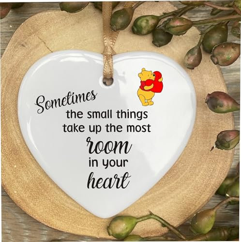 Inspired By Walt D Winnie The P Heart Quote Ceramic Heart Shape Plaque Gift Sign cr2