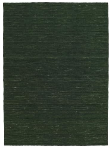 RugVista Handloom Flat Teppich, 140 x 200 cm, Forest Grün | Kelim, Rechteckig, Mittlerer Stapel, Nur chemische Reinigung, Wohnzimmer, Esszimmer, Schlafzimmer