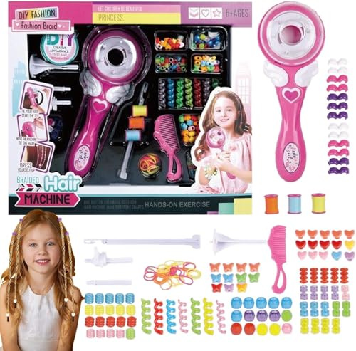 Youning Automatische Flechtvorrichtung Kinder Mädchen Elektrische Haar Flechten Styling-Gerät Tool Elektrische Torsion Haarschmuck Styling Zubehör Haar-Styling Braider Werkzeug (Luxusbox)