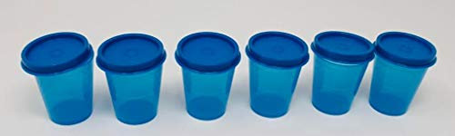 Tupper TUPPERWARE Kühlschrank Wichtel (6) 50 ml Mint Dose Kräuter Liliputbecher türkis