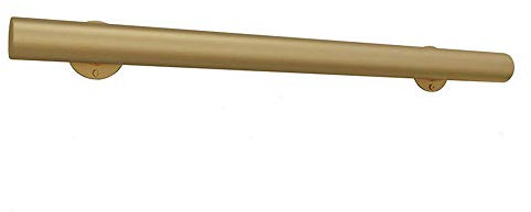 MANG Handlauf Für Treppen Industrie Treppengeländer 30cm-600cm Wandhandlauf Vintage Eingangsgeländer Mit Handlaufset, Gold/Schwarz/Weiß