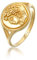 Elli Ring Damen Siegel Ornament Coin Antik Vintage Look Trend in 925 Sterling Silber