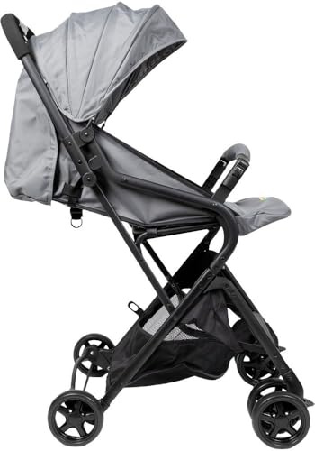 Mondotuo Trolley Poupy Grauer Multifunktions-Kinderwagen Für Babys Von 0 Bis 36 Monaten Mit Neigbarer Rückenlehne, Bremssystem Und Aufbewahrungskorb.