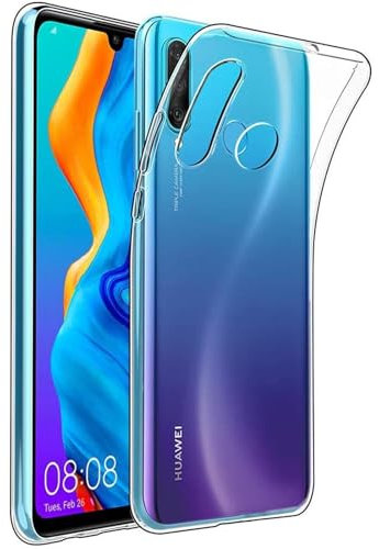 CoolGadget Ultradünne Hülle für Huawei P40 Lite E, Transparente Schutzhülle aus TPU mit Präzisen Ausschnitten und Kameraschutz, Klar