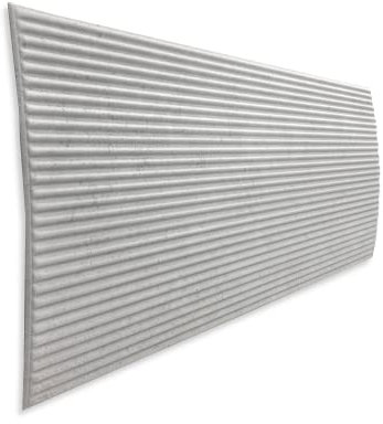 3D Paneele Lamellen Nachbildung Betonlook Wandpaneele Deckenpaneele Wanddekoration Betonimitation - Styropor Artig 3mm - Polystyrol XPS (Strips 41 x 16 Stück)