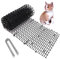 200 * 28cm Tappetino Anti Gatto Tappetino Repellente per Gatti Plastica Dissuasori per Gatti con 8 pioli Rete Spinata per Animali Selvaggio Protezione delle Piante da Giardino all'aperto