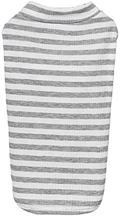Tonsee Accessoire Pullover für Hund Und Zuhause Dicker Pullover Cat Fashion Striped Dog Base Zweibeinige Haustierkleidung Hundepullis (Grey, XXL)