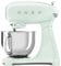 Smeg SMF03PGUK Full Colour Stand Mixer, 50's Style, 10 Speed Settings, 800W, Pastel Green