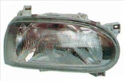 Scheinwerfer H4 Ohne Stellmotor Kompatibel mit VW Golf 3 Cabrio 1E7 93-98