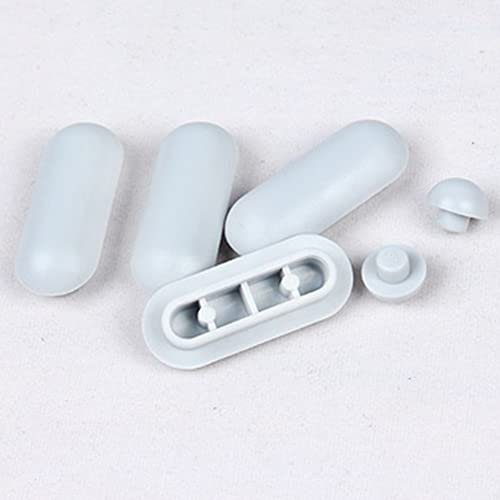 WC-Sitz-Puffer, 6 Stück Auflagestopfen für Toilettensitz, WC-Sitz-Stoßstangen, universal Dämpfer, Abstandhalter für WC-Brille, Puffer für Badezimmer, WC-Sitz, Anti-Geräusch-Puffer-Set
