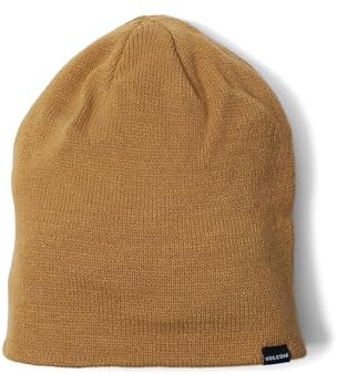 VOLCOM Unisex V.co Totenkopf Beanie Herren Strickmützen, braun, Einheitsgröße