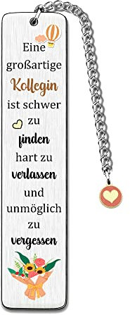 Großartige Kollege Lesezeichen Frauen Ruhestand schätzen Geschenk Weihnachten Abschied Lesezeichen Beste Freundin Geburtstagsgeschenke Freundschaft Ermutigung Danke Andenken Niedliche Blume Herz