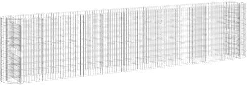 vidaXL Gabionen-Hochbeet Verzinktes Eisen 470x50x100 cm