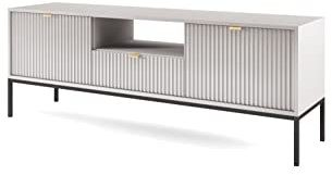 Abakus Direct Nova Range Aufbewahrungsschrank mit Regal, TV-Ständer, Schrank, Couchtisch (grau, TV-Ständer, 154 cm)