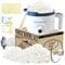 Ksedcon Candle Making Kit with Wax Melter, Bulk Soy Wax for Candle Making, DIY Candle Maker Supplies for Beginner Adults with 5lbs Soy Wax, Wax Melter, 100 Candle Wicks, 100 Wick Stickers