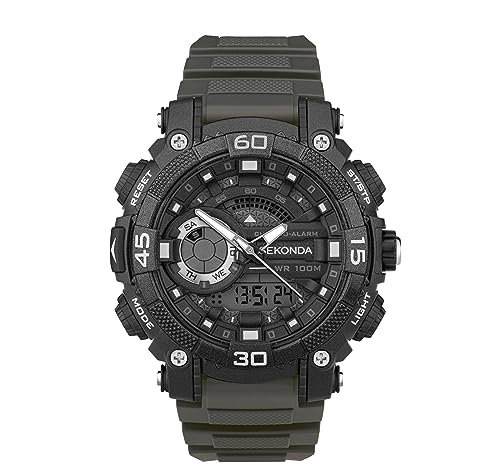 Sekonda Malvern Digital Men's 49mm Quartz Watch in Grey with Digital Calendar Display, and Grey Plastic Strap 30168