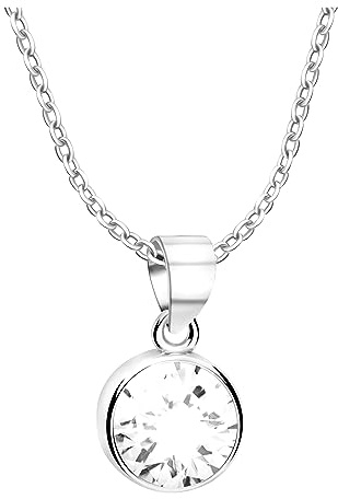 Sofia Milani - Damen Halskette 925 Silber - Zirkonia Anhänger - N0684