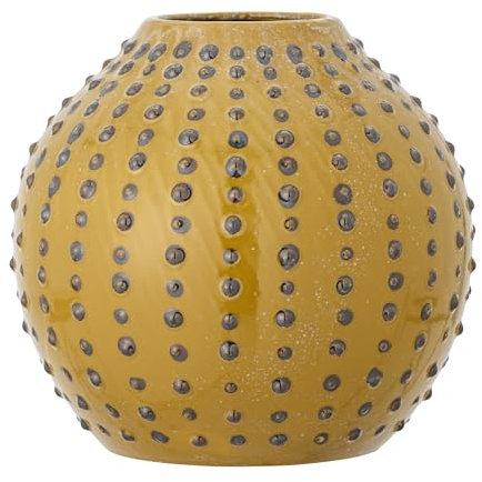 Bloomingville Creative Collection Toofan Vase, Gelb, Steingut, D27,5xH26 cm
