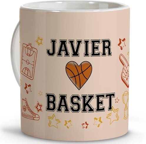 Baloncesto regalos originales. Taza basket. Regalos para deportistas. Tazas originales para regalar. Tazas personalizadas. Taza cerámica 330 ml. Basket