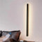 LED Wandleuchte Innen mit Fernbedienung Moderne Minimalistische Dimmbare Wandlampe Lange Innen Acryl Mode Lichter Veranda Wandbeleuchtung Wohnzimmer Badezimmer Haustür Schlafzimmer (Schwarz,60CM)