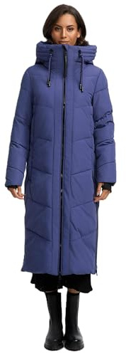 MARIKOO Damen Winterjacke Wintermantel Parka lange Winter Stepp Jacke B979