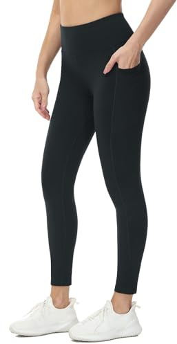 baleaf Thermo Leggings Damen Leggings high Waist Sportleggings Taschen Leggings yogahose Fleece Hosen sind wasserdicht
