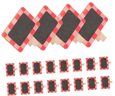 CAXUSD 20st Tafel-memo-clips Schilder Klemmen Tafelclips Fotoklemmen Message-board-clips Tafelklammer Aus Holz Für Lebensmitteletiketten Notizenclip Pinnwandklemmen Hölzern