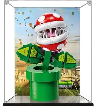 Vetrina in acrilico per pianta Lego Piranha 71426, antipolvere, protezione UV, vetrina su misura, regalo per gli amanti dei modelli (tema B)