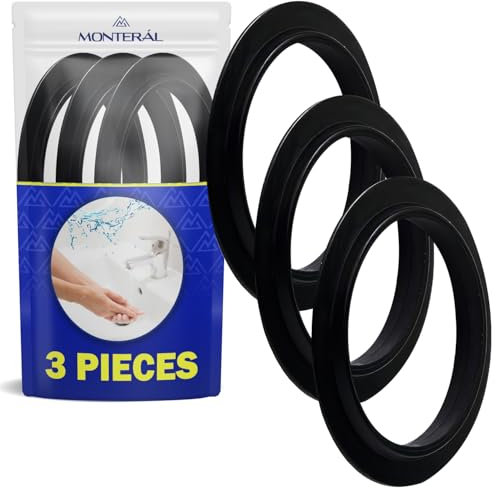 3 Piezas Junta Goma Fregadero para Valvula Tapon Click Clack Lavabo - MONTERAL