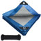 Tarpaulin waterproof heavy duty 120 g/m²,Reinforced Eyelets,Weatherproof Snow Dust UV,for Groundsheet Camping Garden Furniture Pool Building Site Caravan Boat Tarp Cover (Blue, 6m x 8m)